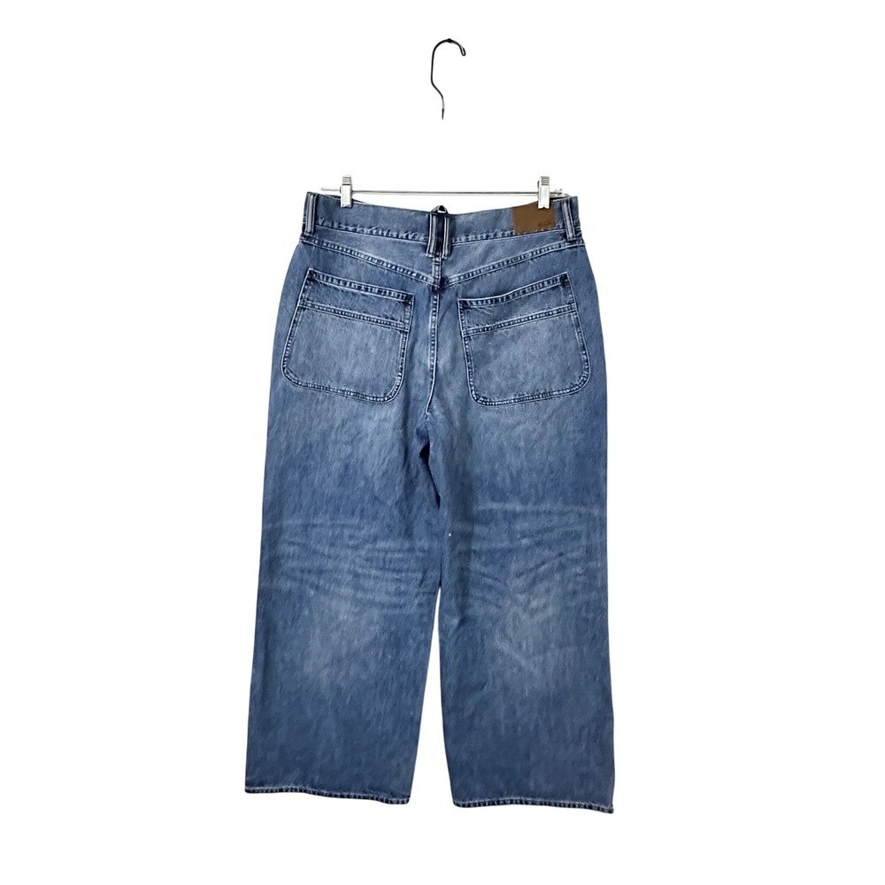 Madewell Denim Super Wide Leg Jeans Medium Wash Size‎ 32 - Picture 2 of 8